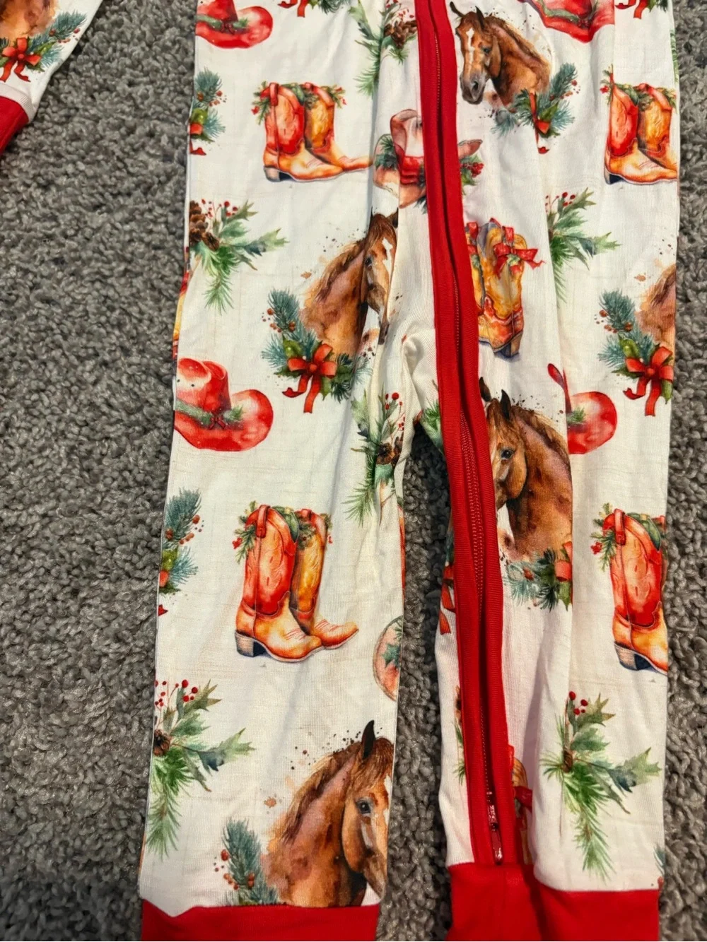 Christmas Western Zippy // 12-18m // NWT